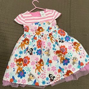 Disney Bambi Dress & Socks for Girls Furrytale Friends Size 3T